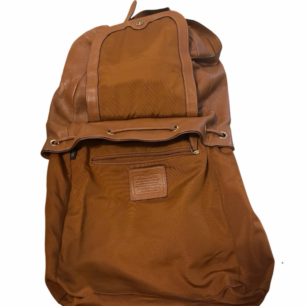 COACH Pebbled Leather Billy Backpack brown F37410 πππ - Picture 8 of 16